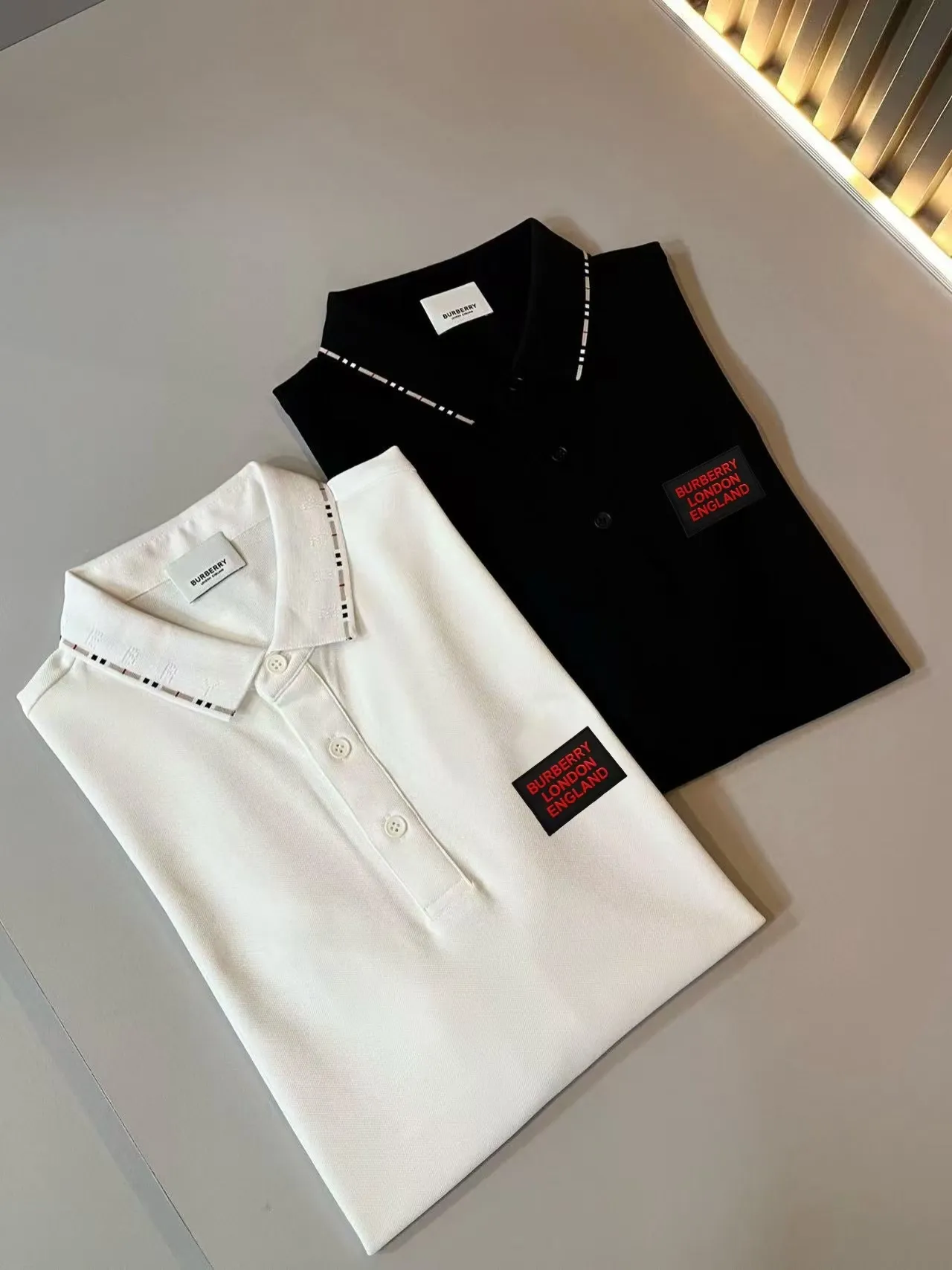 P125， Bur*erry * 2026 New Arrival Polo ， ！ , ！ ！ Breathable , ！ logo ！ ! ！ Premium .Size:M-4XL
